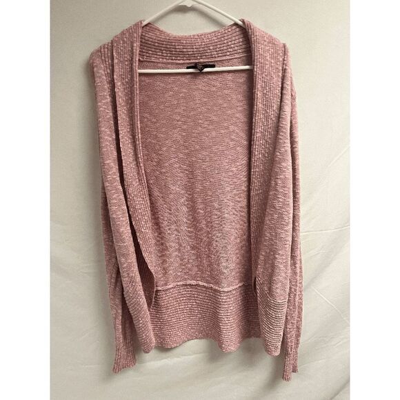 Kenneth Cole New York Womens Open Front Knitted Cardigan Pink Size Large - Picture 1 of 6